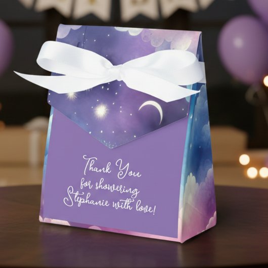 Starry Sky Baby Adoption Shower – Moon and Stars Bedankdoosjes