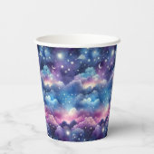 Starry Sky Baby shower Papieren Bekers (Achterkant)
