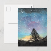 Starry Sky Briefkaart (Voorkant / Achterkant)