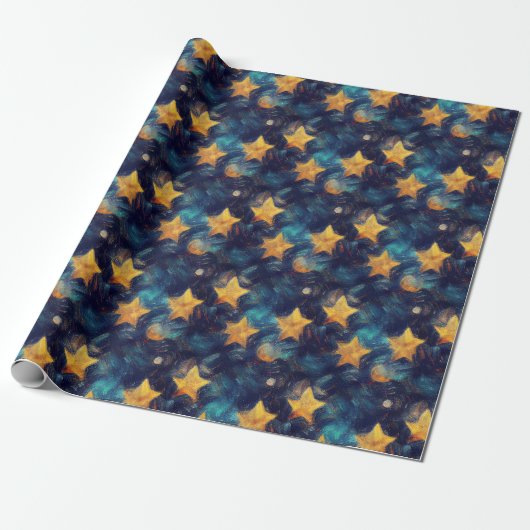Starry Sky Cadeaupapier (Uitgerold)