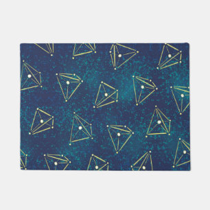 Starry Sky Chemistry Art – Molecule Constellaties Deurmat