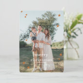 Starry Sky Christmas-Kaart Feestdagenkaart (Staand voorkant)