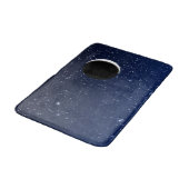 Starry Sky en Crescent Moon, Deep Blue tot Black Badmat (Gekanteld)