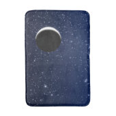 Starry Sky en Crescent Moon, Deep Blue tot Black Badmat (Voorkant Verticaal)