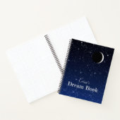 Starry Sky en Crescent Moon, Dream Journal Notitieboek (Binnen)