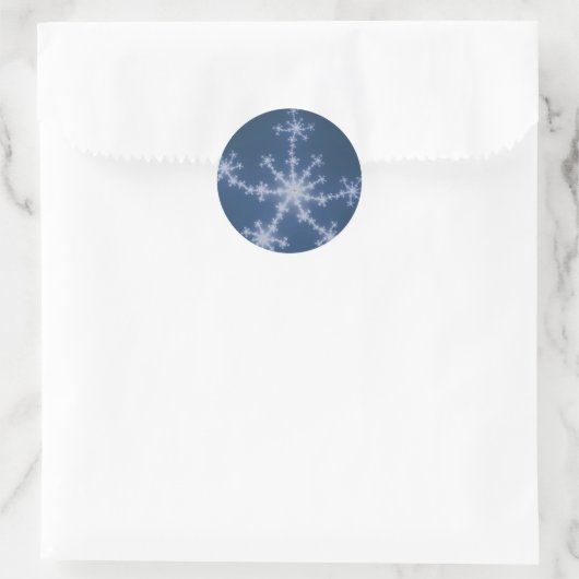 Starry Sky - Fractal Ronde Sticker (Tas)