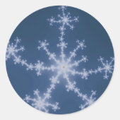 Starry Sky - Fractal Ronde Sticker (Voorkant)