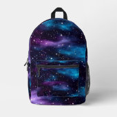 Starry Sky Galaxy Bedrukte Rugzak (Voorkant)