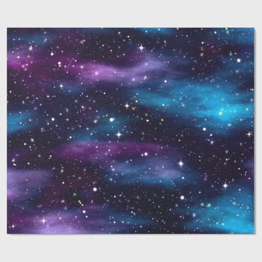 Starry Sky Galaxy Cadeaupapier (Vlak)