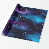 Starry Sky Galaxy Cadeaupapier (Uitgerold)