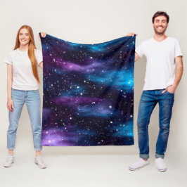 Starry Sky Galaxy Fleece Deken
