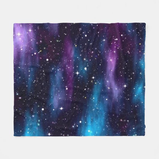 Starry Sky Galaxy Fleece Deken (Voorkant (Horizontaal))