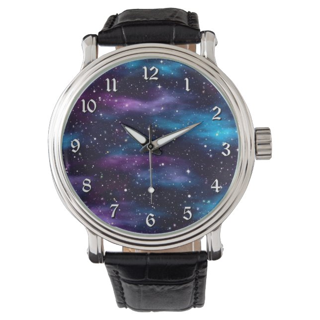 Starry Sky Galaxy Horloge (Voorkant)