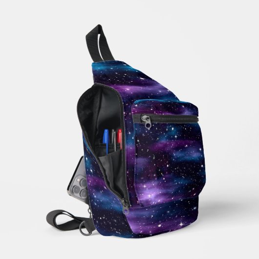 Starry Sky Galaxy Sling Bag (Open)