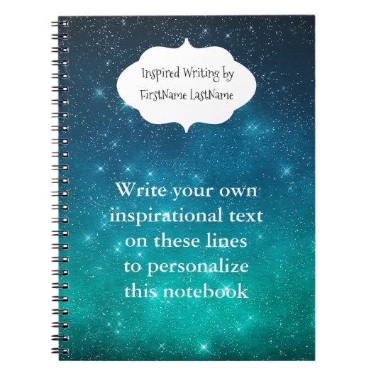 Starry Sky Inspirerend schrijven Notitieboek (Voorkant)