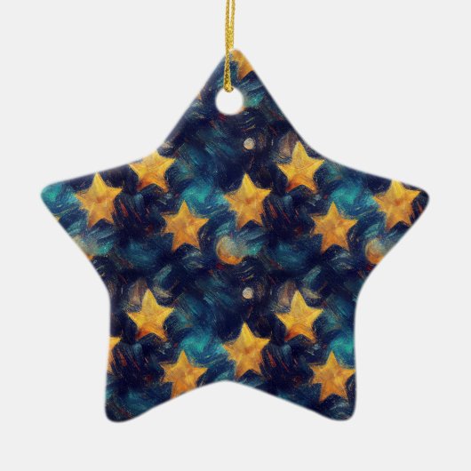 Starry Sky Keramisch Ornament (Voorkant)