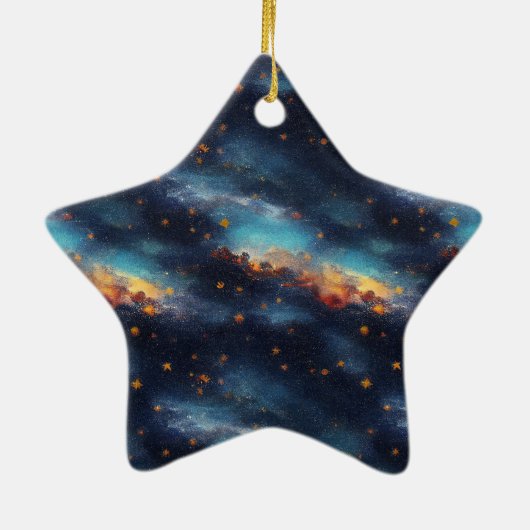 Starry Sky Keramisch Ornament (Achterkant)