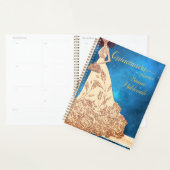 Starry Sky Midnight Blue Quinceañera Planner (Display)