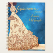 Starry Sky Midnight Blue Quinceañera Planner (Voorkant)