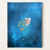 Starry Sky Midnight Blue Quinceañera Planner (Achterkant)