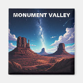 Starry Sky Monument Valley Travel sterren Magneet (Voorkant)