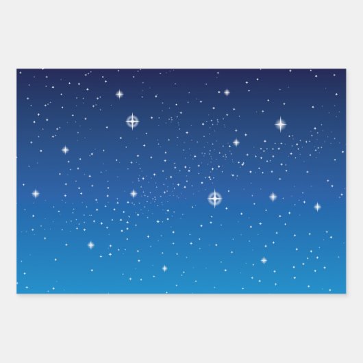 Starry Sky op Twilight Inpakpapier Vel (Voorkant)