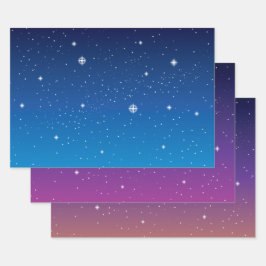 Starry Sky op Twilight Inpakpapier Vel