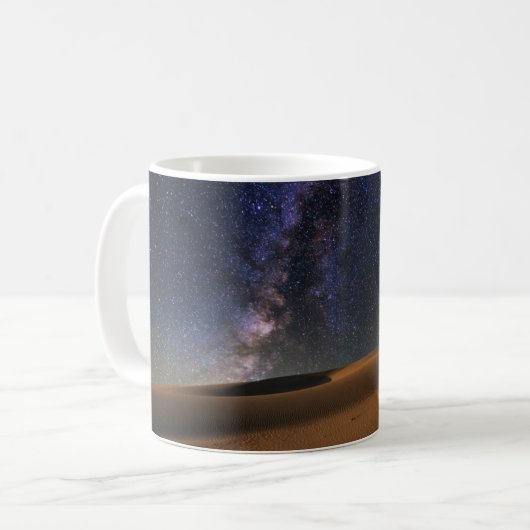Starry Sky over de Sand Dunes Gobi woestijn Koffiemok (Voorkant links)