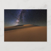 Starry Sky over de woestijn van Sand Dunes Gobi Briefkaart (Voorkant)