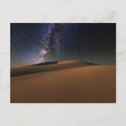 Starry Sky over de woestijn van Sand Dunes Gobi Briefkaart (Voorkant)
