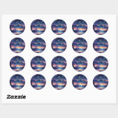 Starry Sky Serenity Ronde Sticker (Vel)