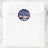 Starry Sky Serenity Ronde Sticker (Tas)