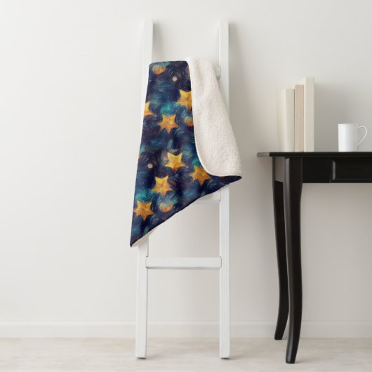 Starry Sky Sherpa Deken (In situ)