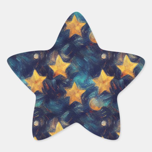 Starry Sky Ster Sticker (Voorkant)