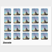 Starry Sky Vierkante Sticker (Vel)