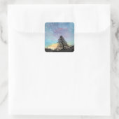 Starry Sky Vierkante Sticker (Tas)