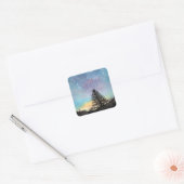 Starry Sky Vierkante Sticker (Envelop)