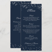 Starry Sky Wedding Menu (Voorkant / Achterkant)
