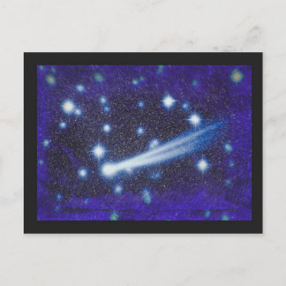 Starry Space Sky & Asteroid Briefkaart