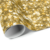 Starry Sparkly Gold kermas Cadeaupapier (Rol Hoek)