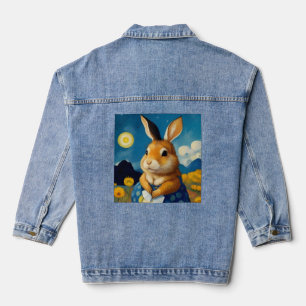 Starry Spring Bunny Jean Jacket