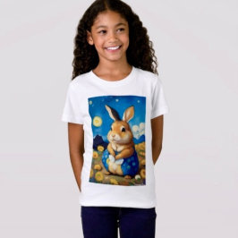 Starry Spring Bunny Kinder T-shirt