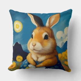 Starry Spring Bunny Kussen