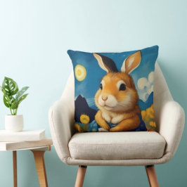 Starry Spring Bunny Kussen