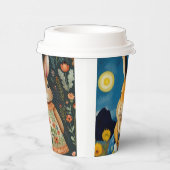 Starry Spring Bunny Paper Cup Papieren Bekers (Rechts)