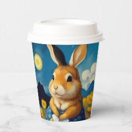 Starry Spring Bunny Paper Cup Papieren Bekers