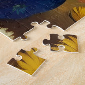 Starry Spring Bunny Puzzel Legpuzzel (Zijkant)