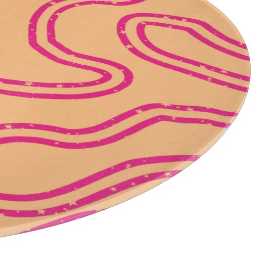 Starry Squiggly Lines Snijplank (Hoek)