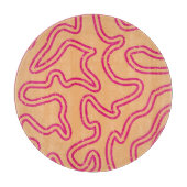 Starry Squiggly Lines Snijplank (Voorkant)