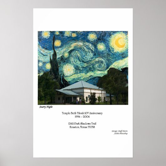 Starry Starry TBT Night Poster (Voorkant)